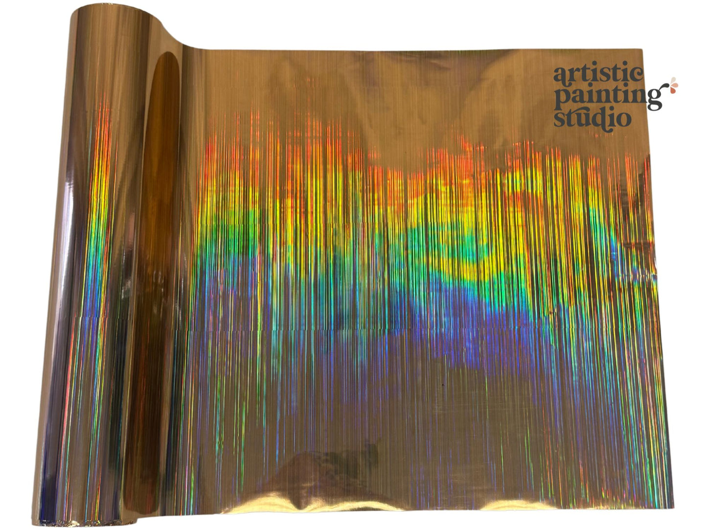 Gold Rain Holographic Foil