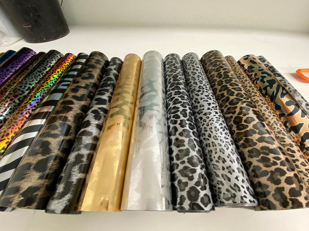 Animal Print Foil Transfer Sheets - Silver and Gold