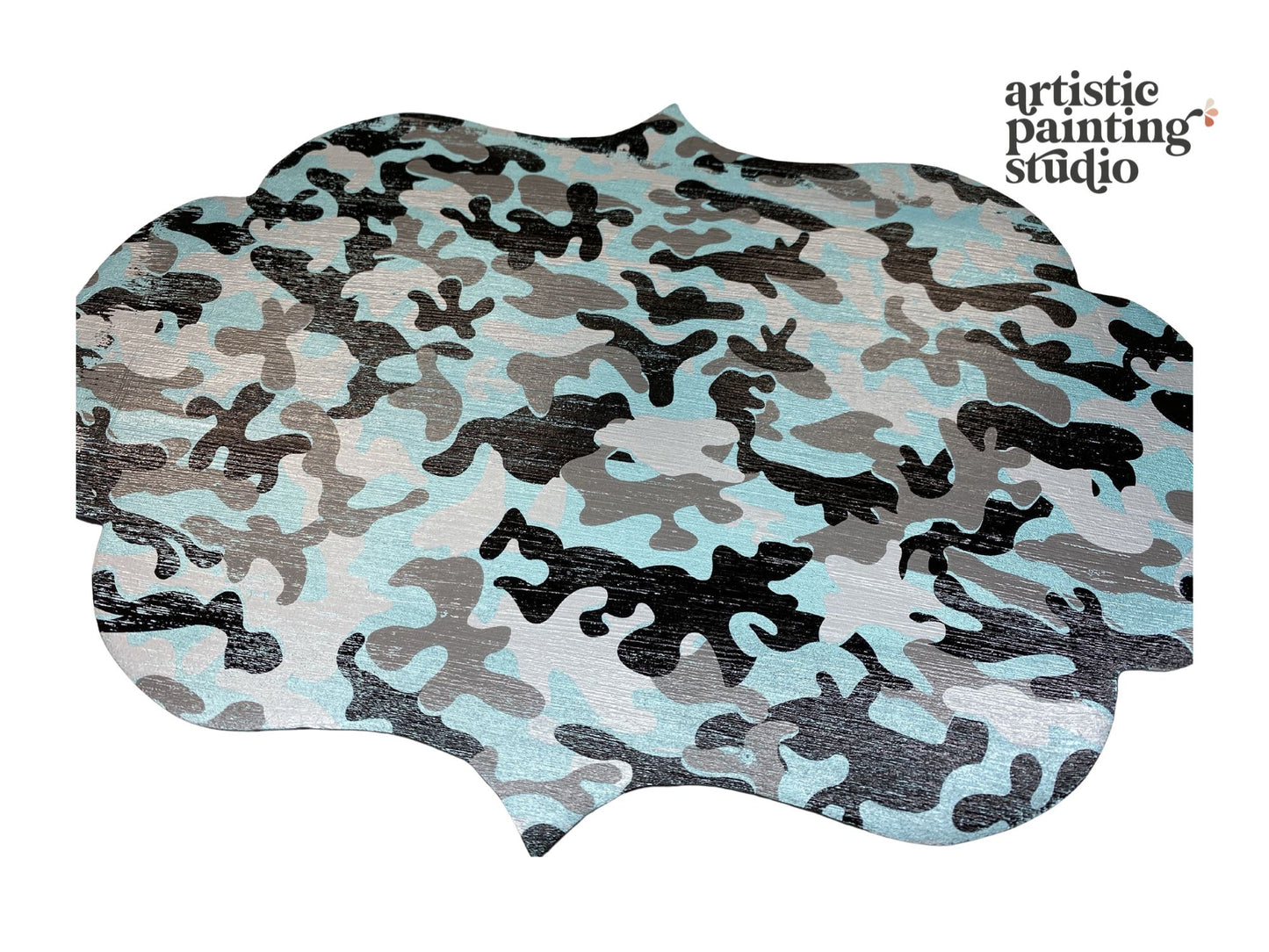 Camo - Black/Silver Metallic Foil