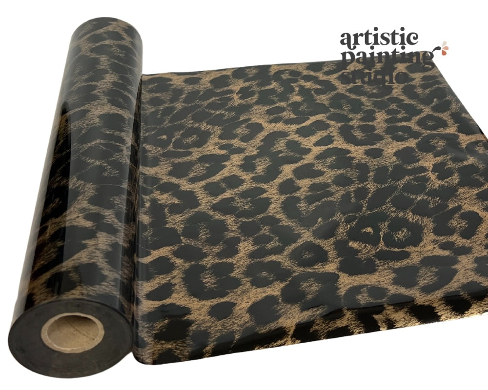 Cheetah gold transfer foil