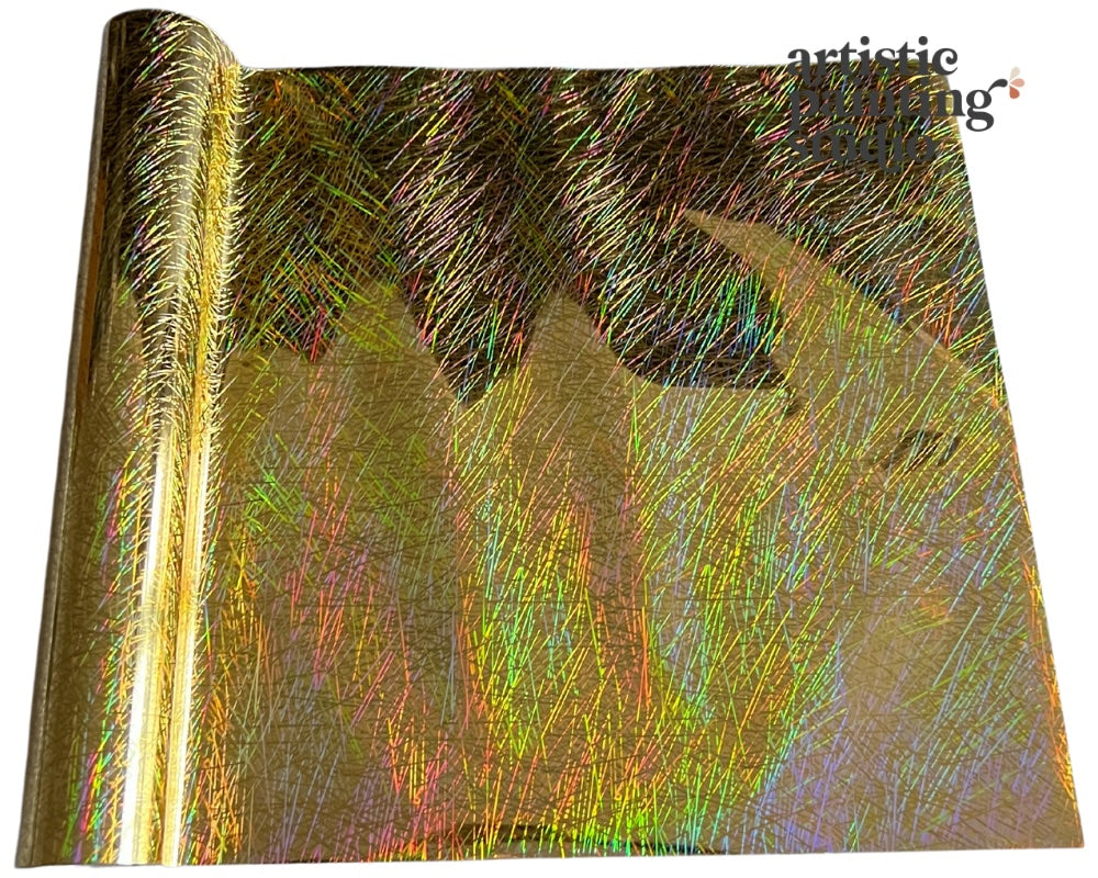 confetti gold hologram foil