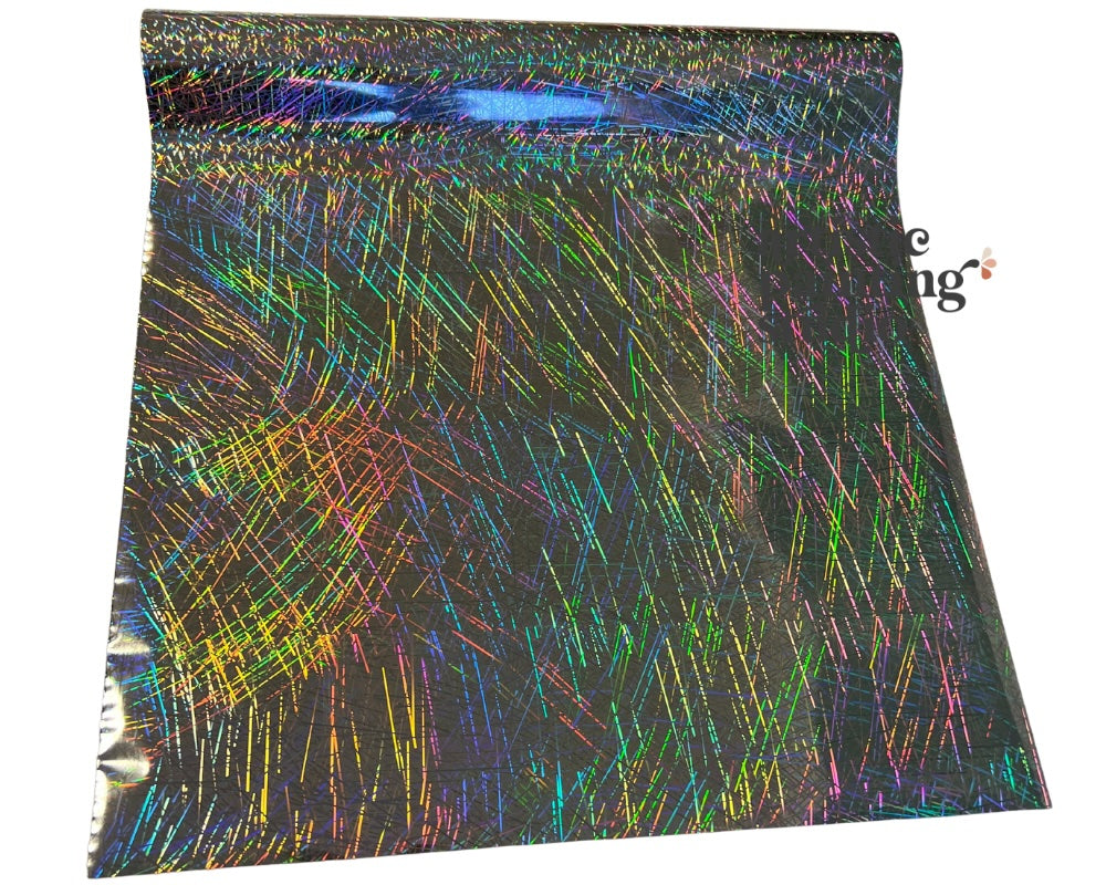 confetti silver hologram foil