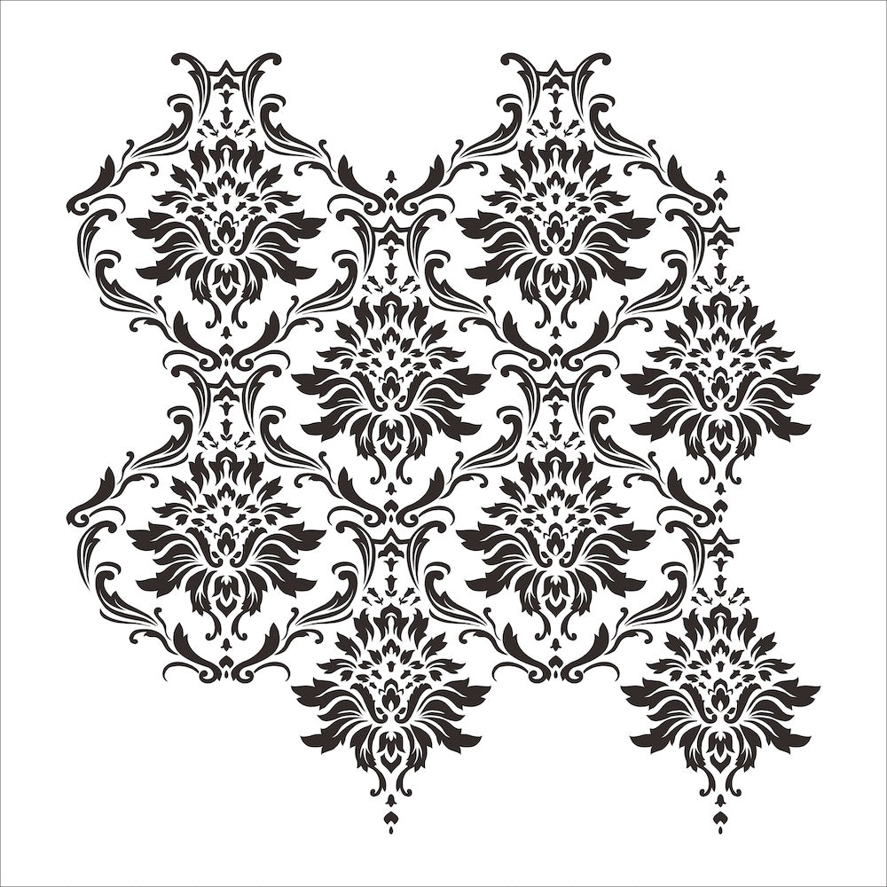 Paddington Damask Stencil Design