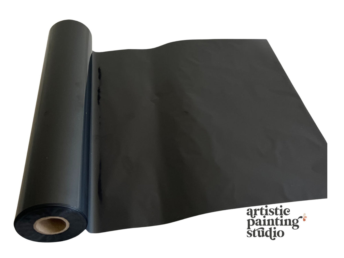 Matte Black Metallic Foil