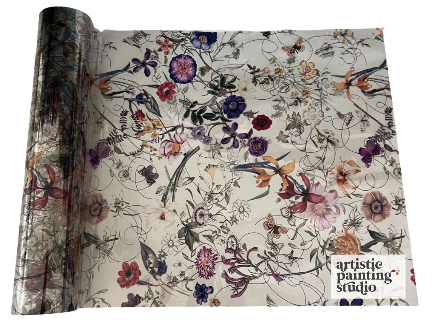 Serenity Floral Metallic Foil Transfer Sheets