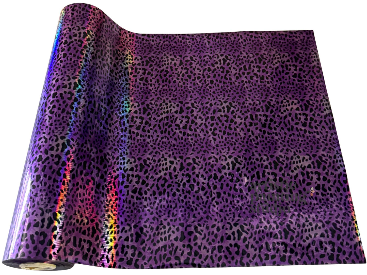 Leopard Purple Holographic Foil