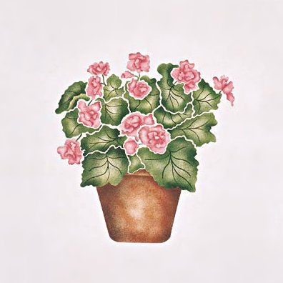 #117 Patsy's Begonia Stencil