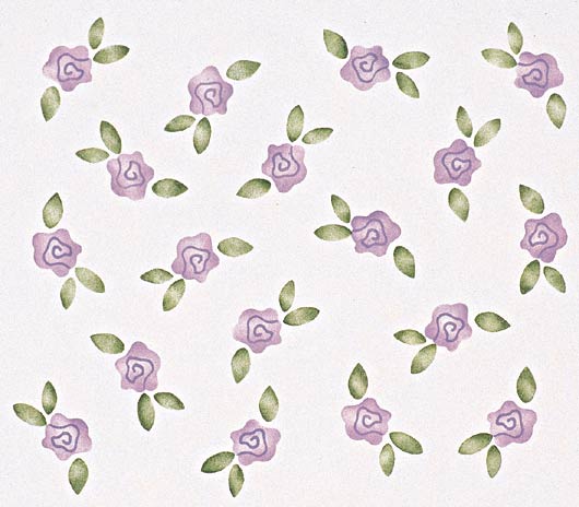 #123 Girly's Scatter Pattern Stencil