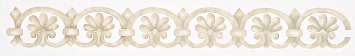 #135 Classical Scroll Border Stencil