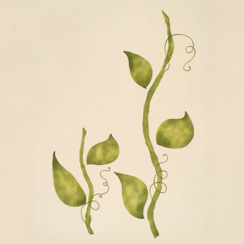 #740 Stems & Leaves Stencil