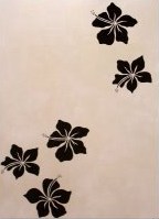 #833 Hibiscus Stencil