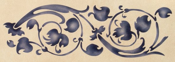 Simple Scroll Stencil