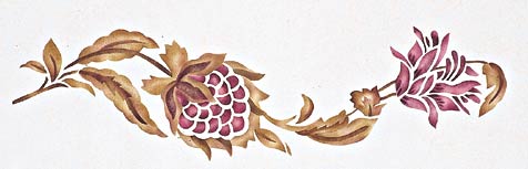 #903 Welcome Spray repeat Stencil