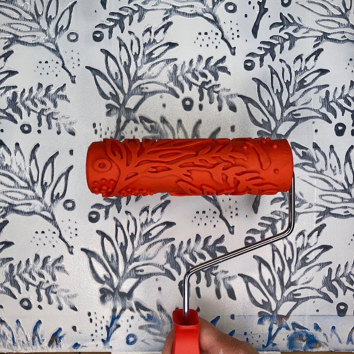 Coastal Coral Art Roller