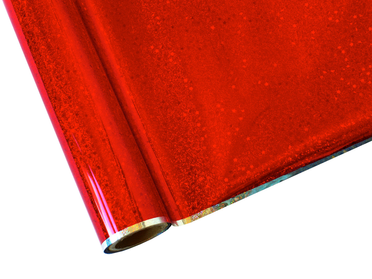 Glitter Stars Red Foil