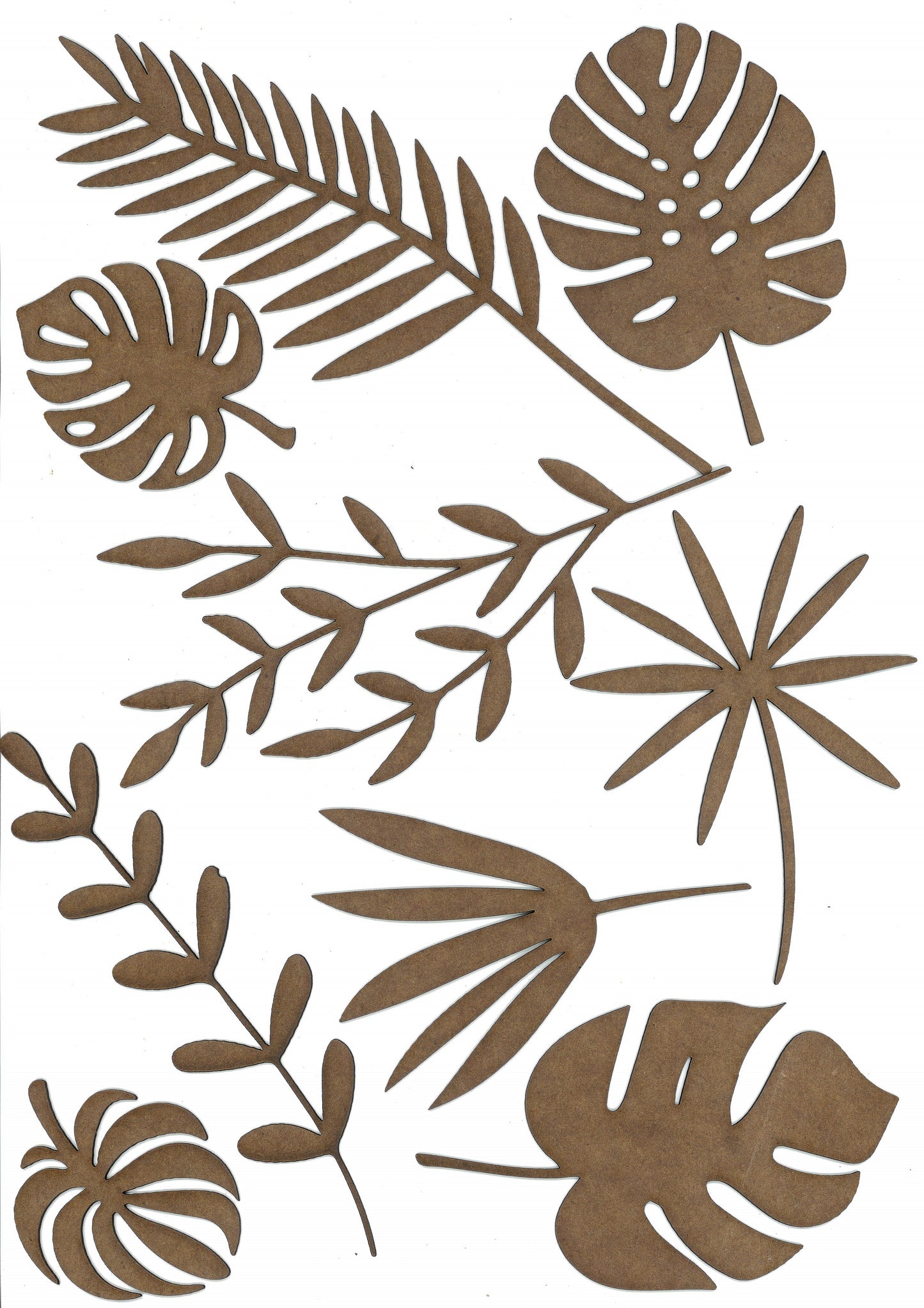 PolyOnlay Tropical Leaf Pack - 25 piece