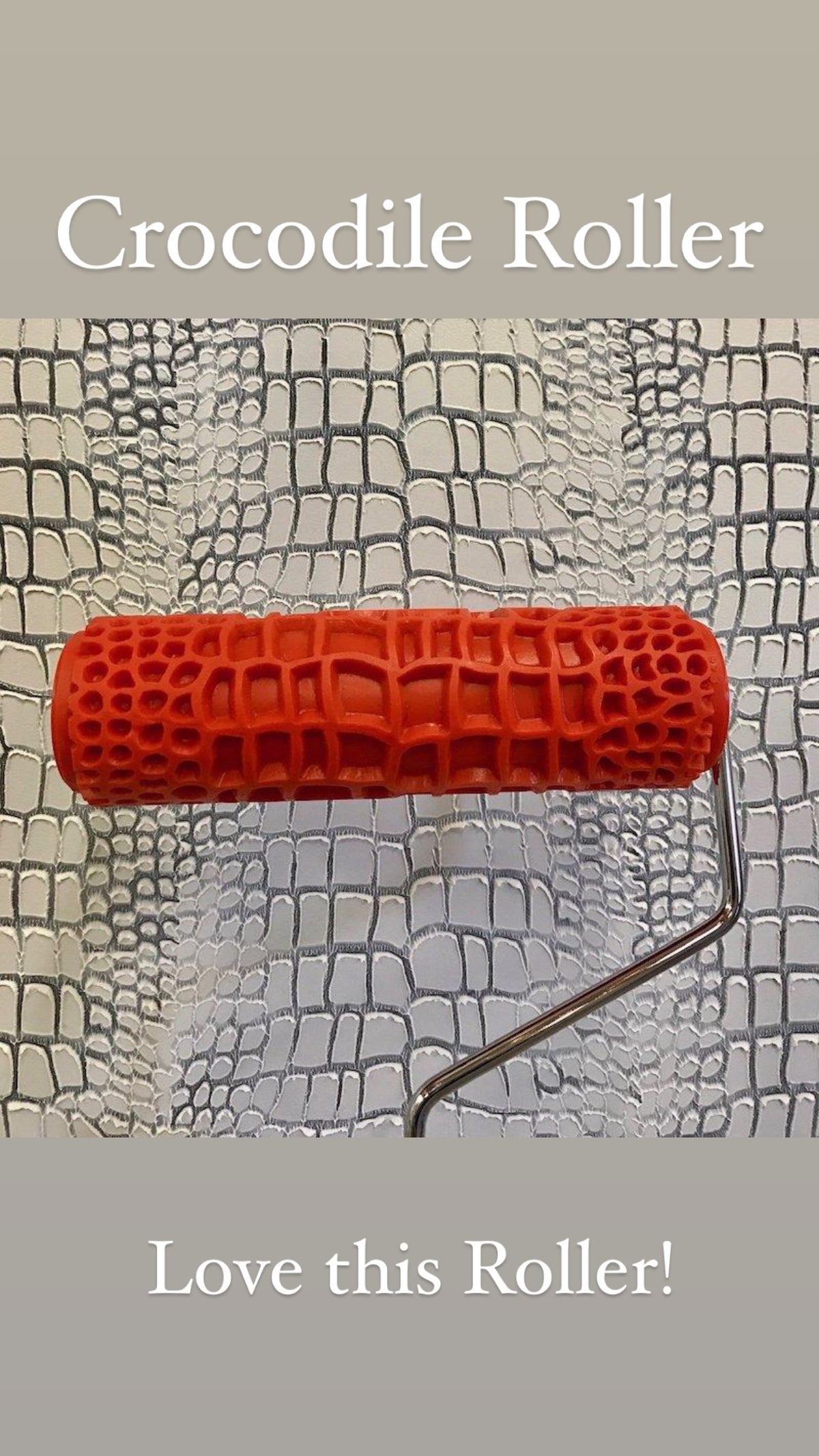 Texture Medium with crocodile roller pattern