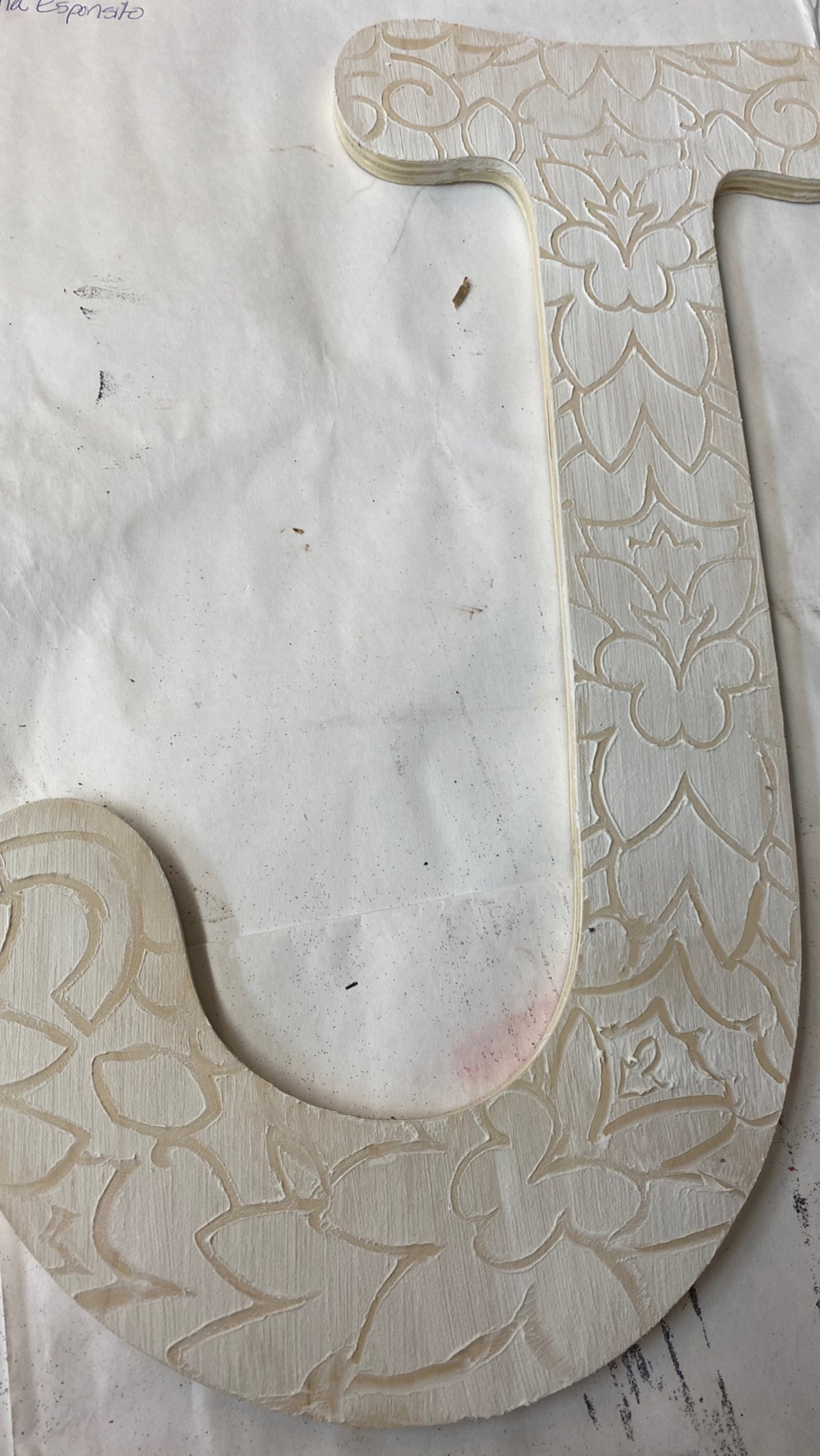 Texture Medium with lotus roller pattern