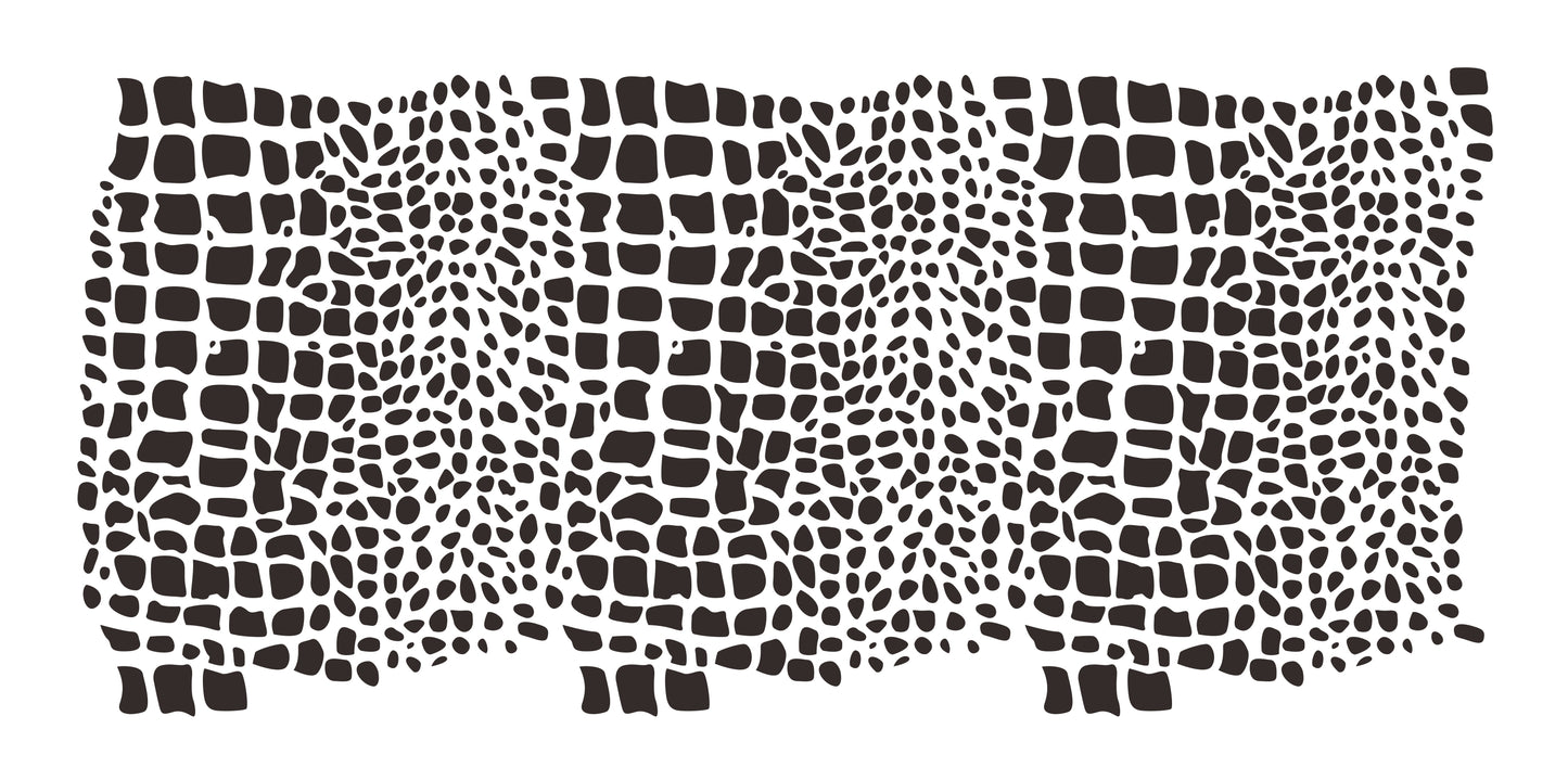 #291 - Large Scale Crocodile Stencil