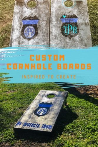 Custom Cornhole Boards by Shiela Pennington