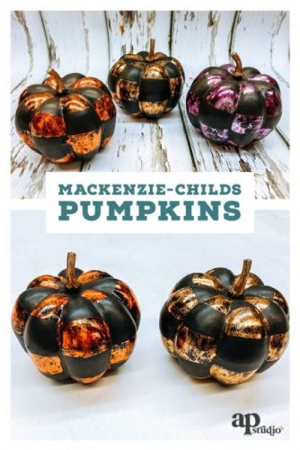 DIY Foiled Pumpkins