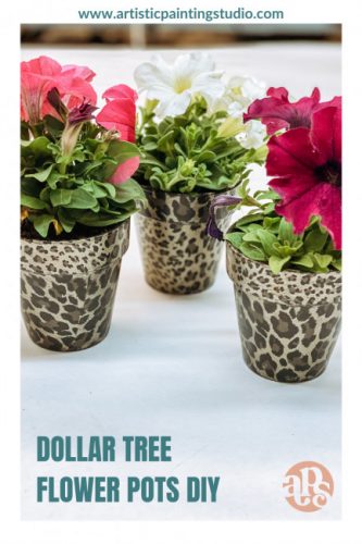 Dollar Tree Flower Pots DIY