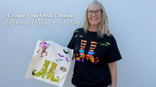 Foiling a Halloween T-Shirt & Tote Bag