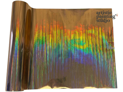 Gold Rain Holographic Foil