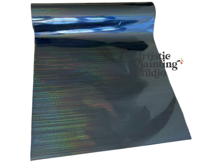 Black Rainbow Hologram Metallic Foil 2