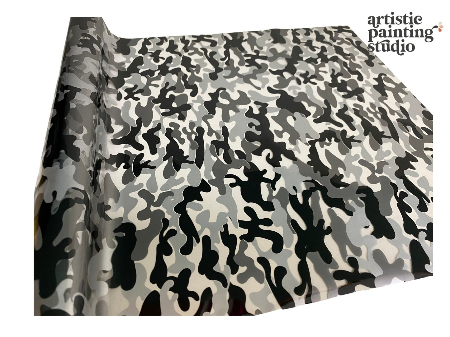 Camo - Black/Silver Metallic Foil