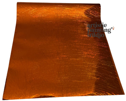 confetti orange metallic transfer foil