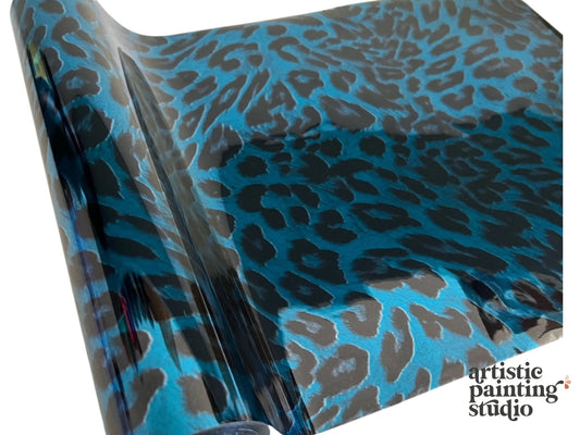 Blue Cheetah Foil