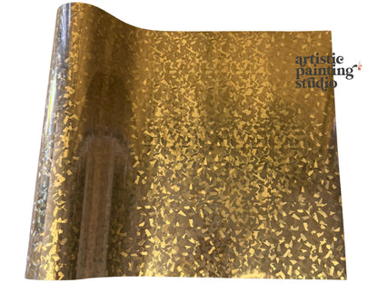 Gold Cracked Ice Foil