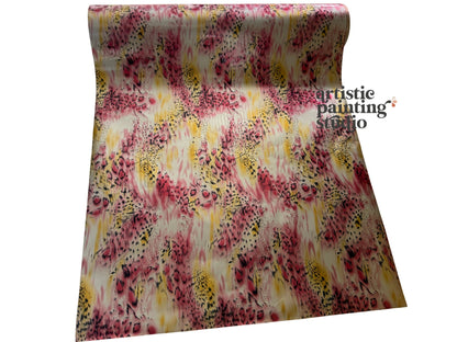 pink, gold and silver animal print transfer foil