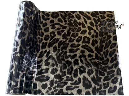 silver leopard print transfer foil