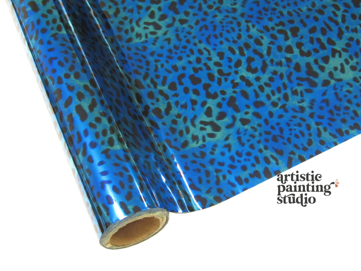 Leopard Blue/Teal Foil