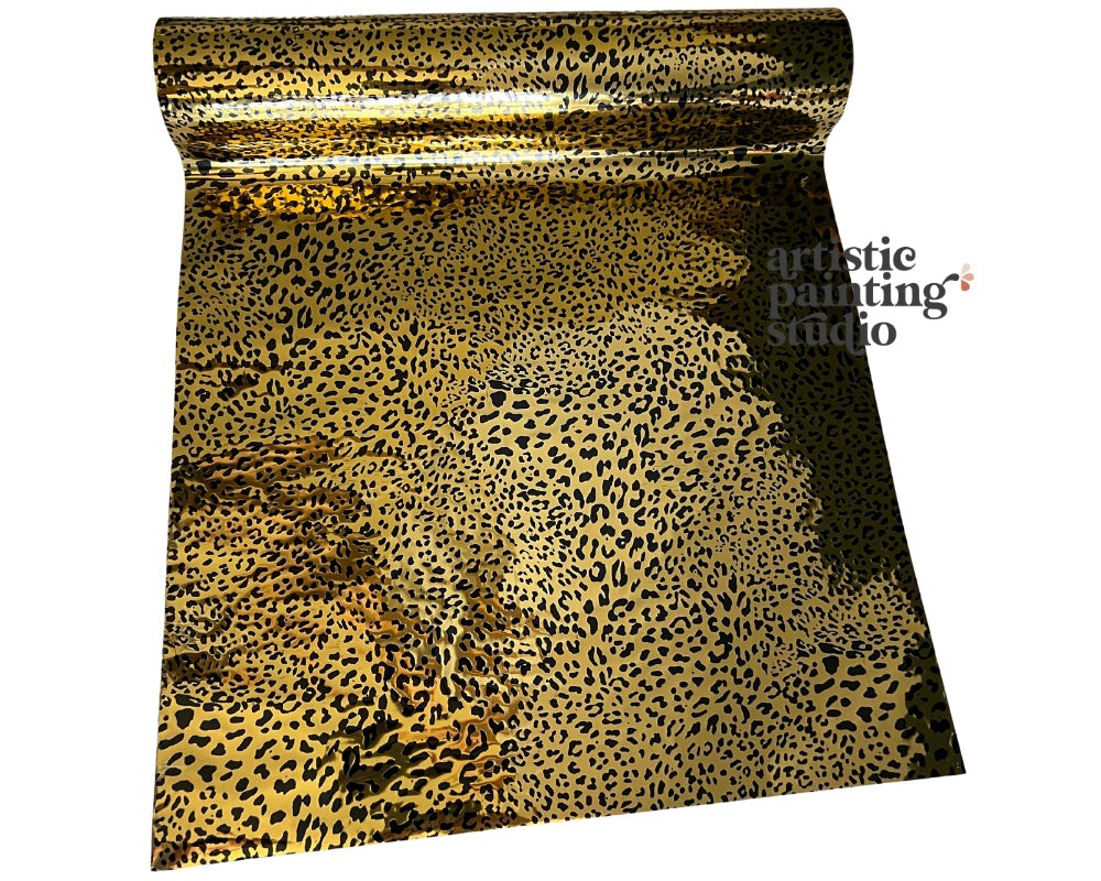 dara leopard metallic foil 