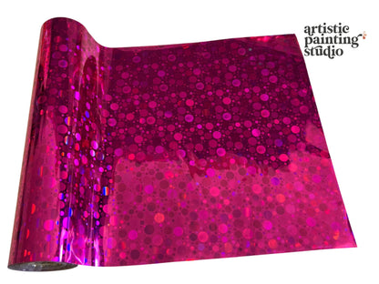 Pink Dottie Hologram Foil