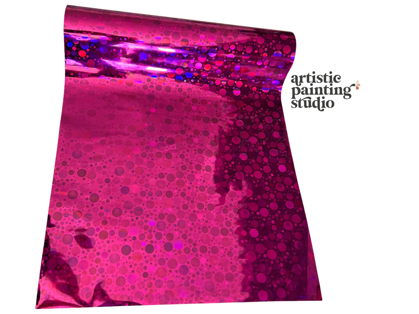 Pink Dottie Hologram Foil