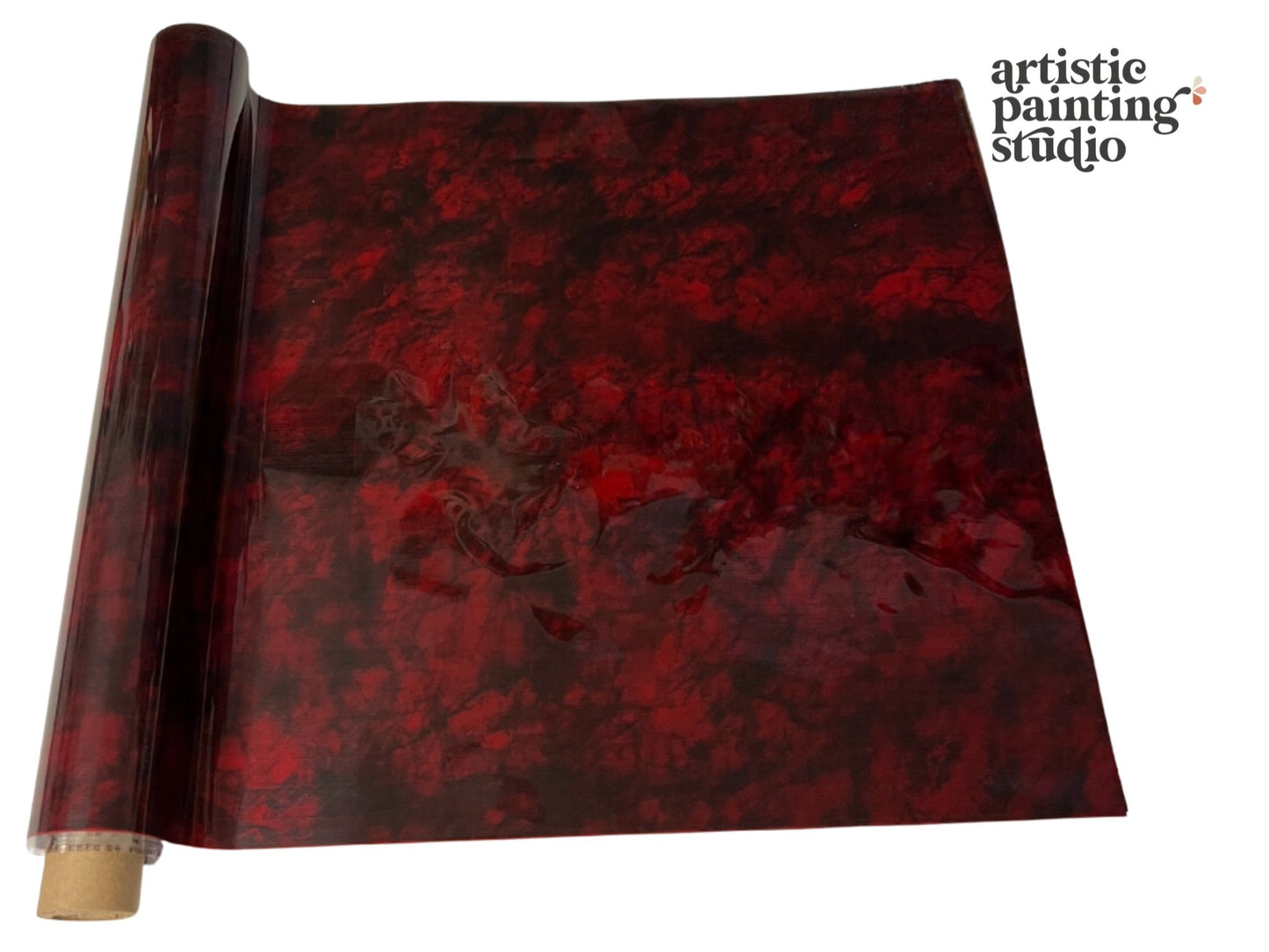 Rocco Red Marble Metallic Foil