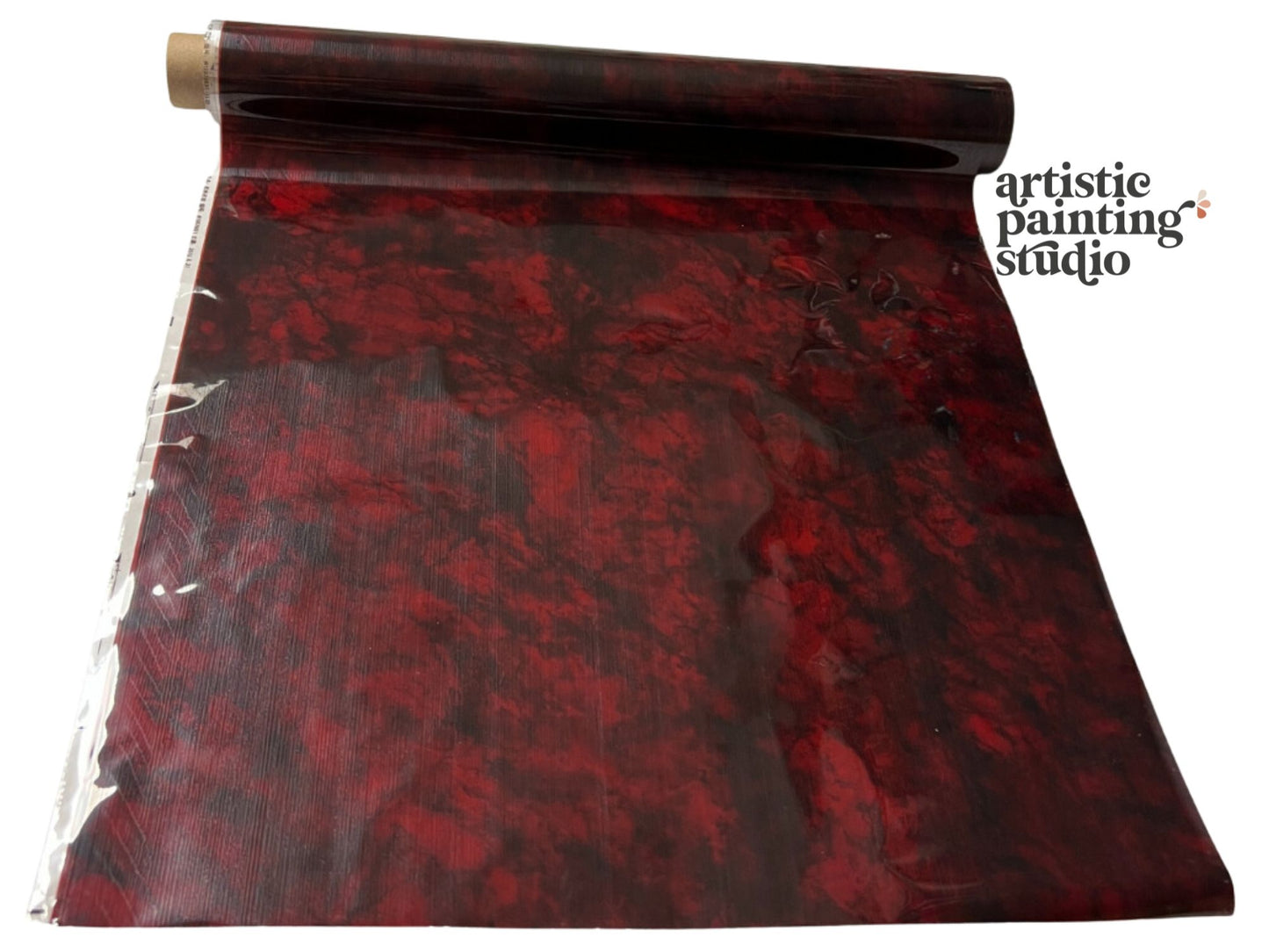 Rocco Red Marble Foil Transfer Sheets