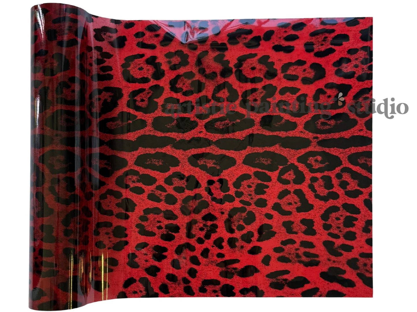 Big Red Animal Print Foil