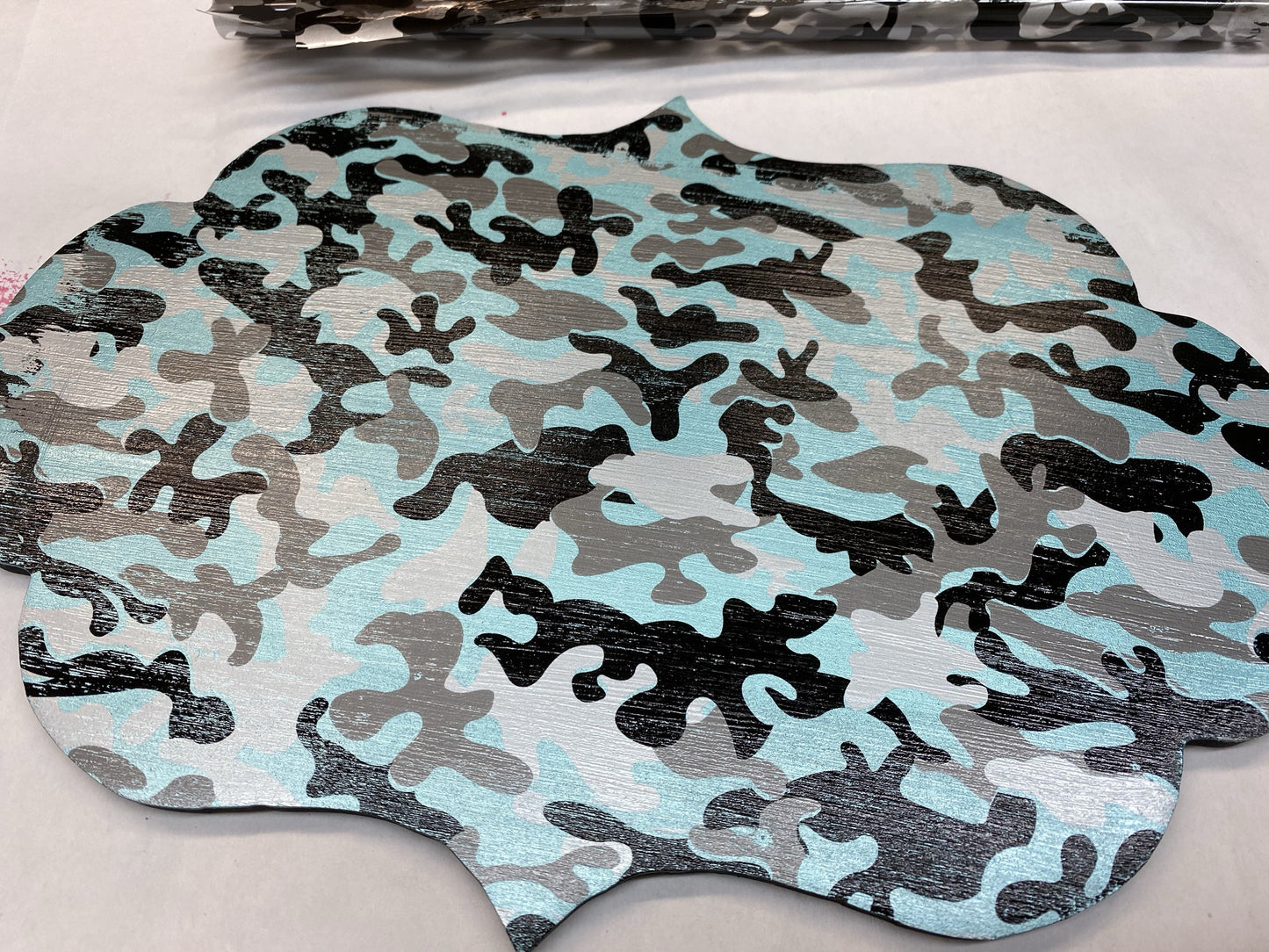 camo black silver and clear foil 