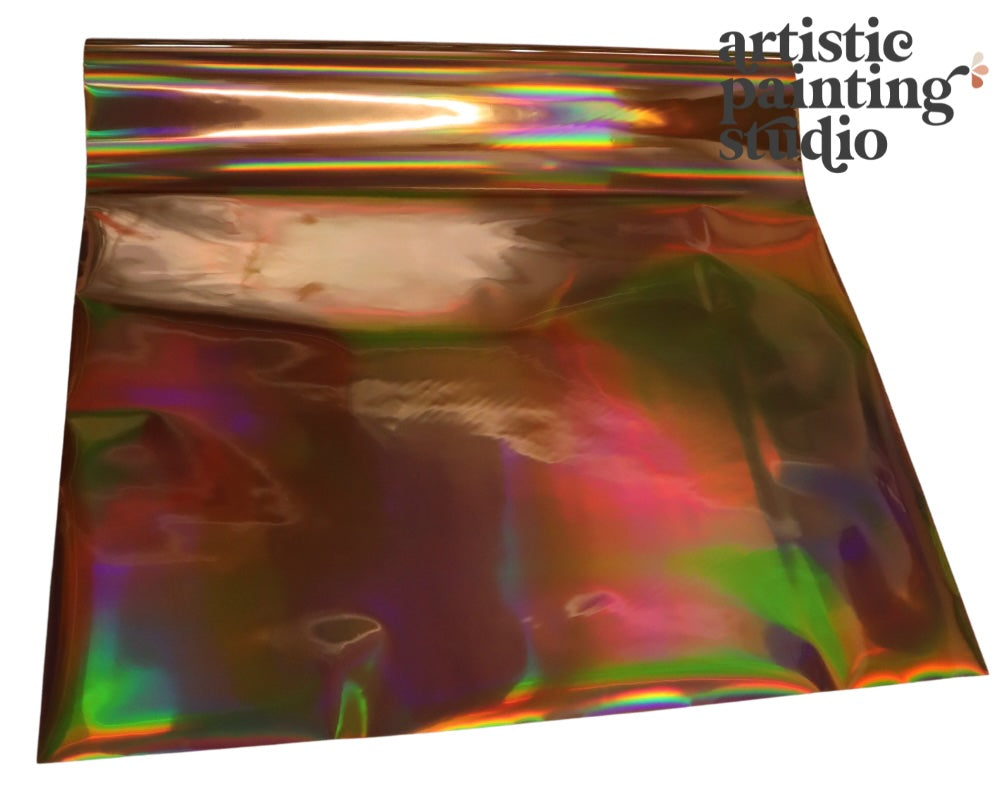 copper rainbow holographic foil 
