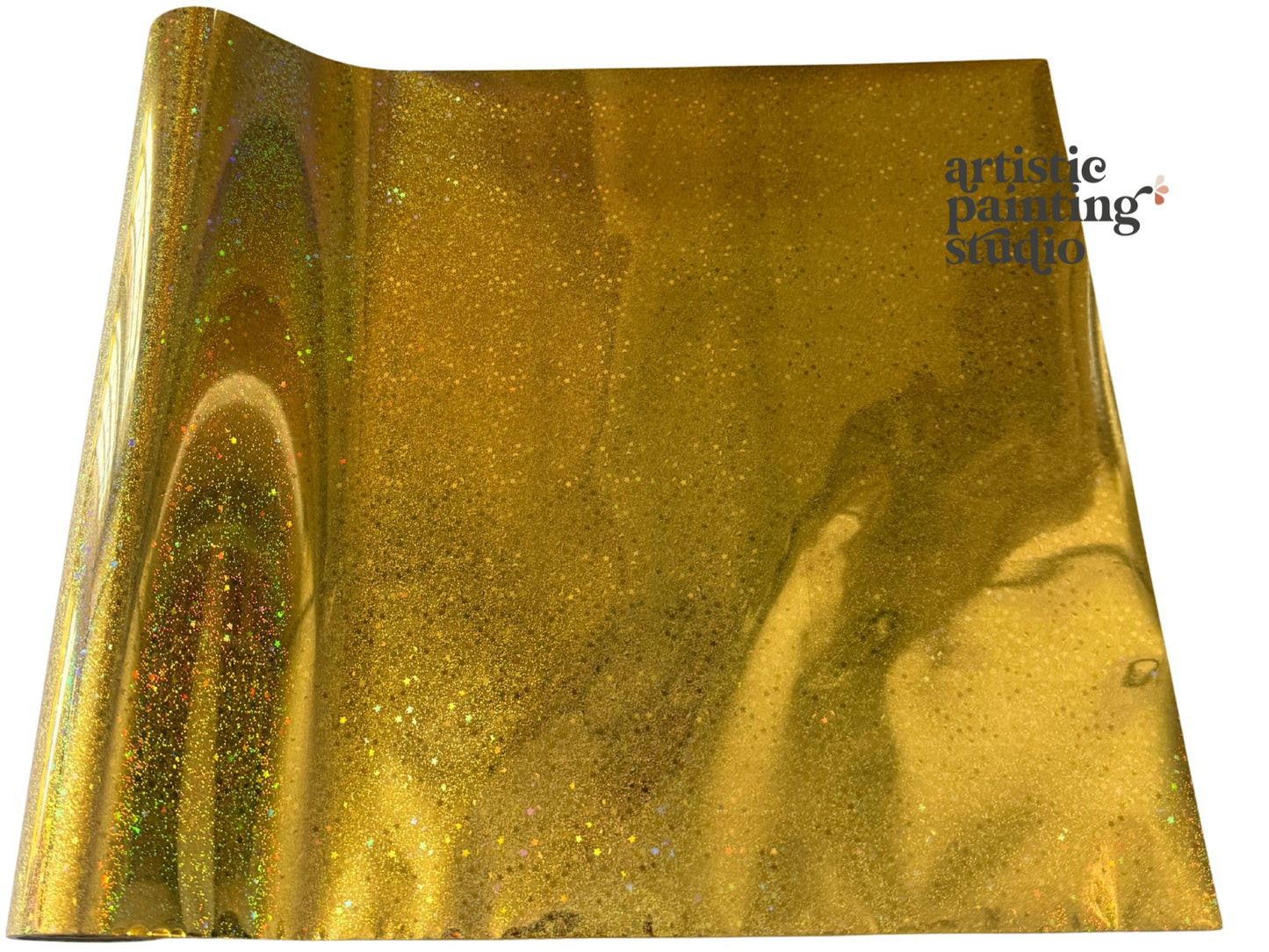 Glitter Stars Gold Foil