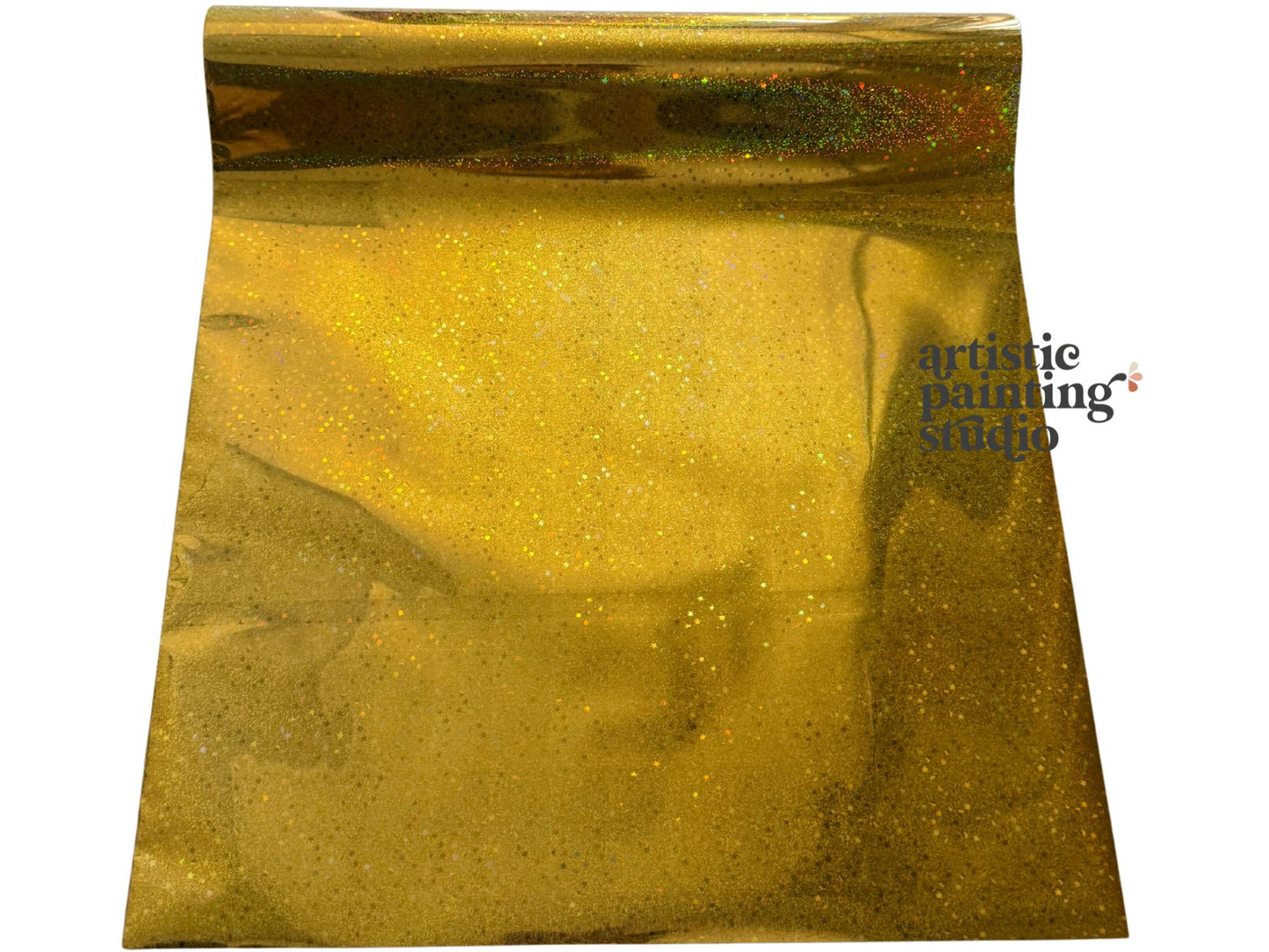 Glitter Stars Gold Foil