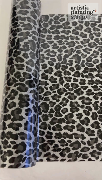 Wild Leopard Spots - Large - Silver Foil