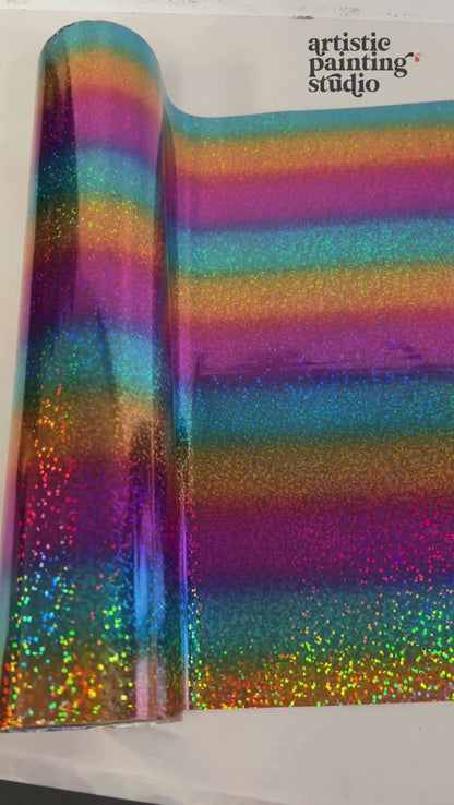 Jazzy Rainbow Hologram Foil