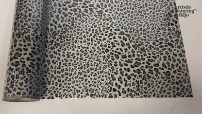 Wild Leopard Spots - Small - Silver Foil