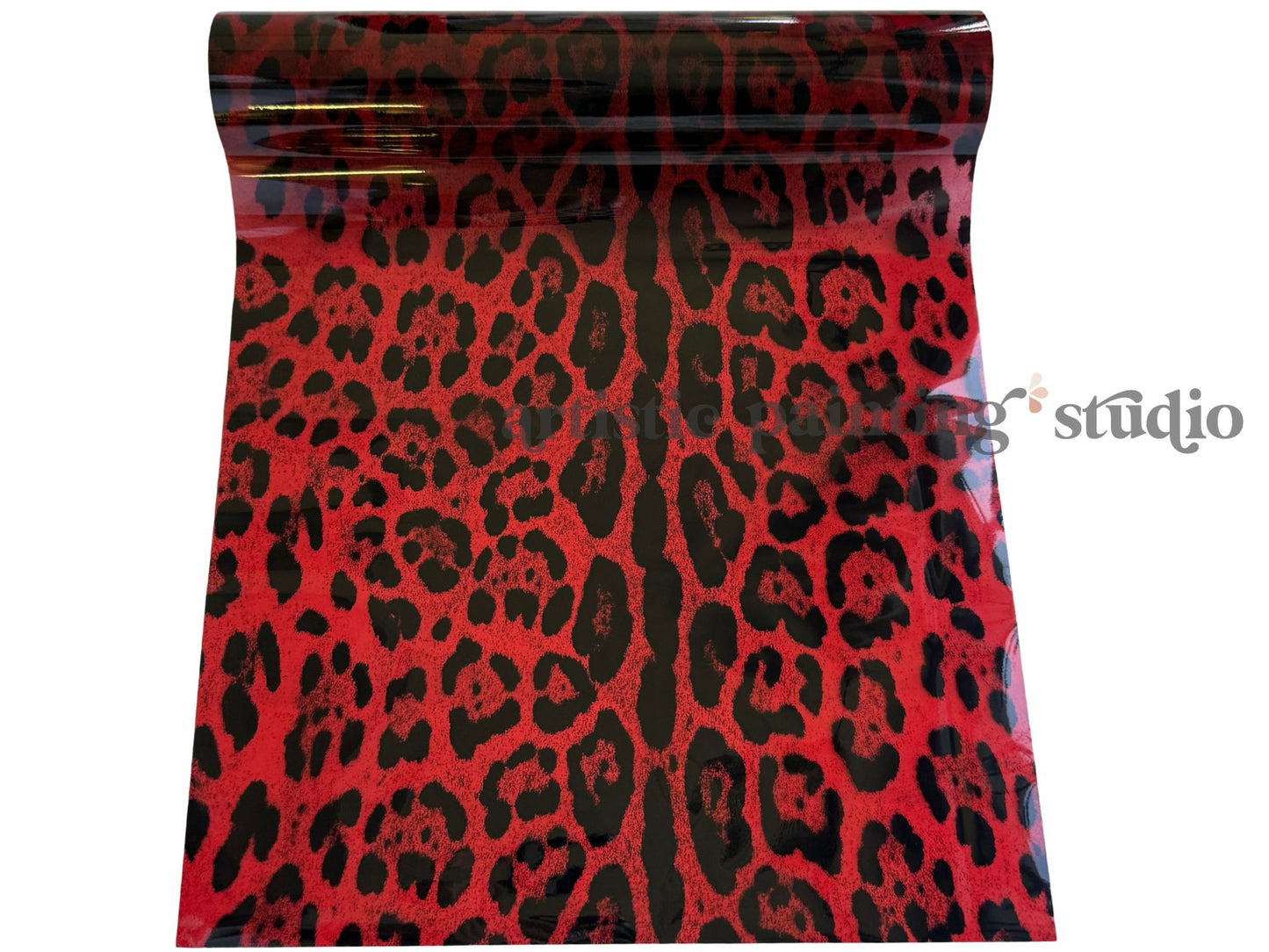 Big Red Animal Print Foil